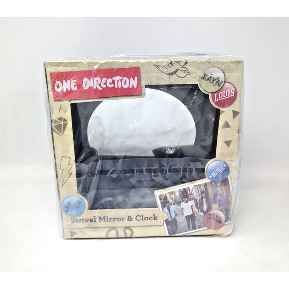 RARE Limited Edition One Direction Swivel Mirror & Clock Set fast shipping - Picture 1 of 4